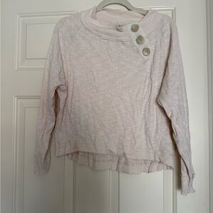We The Free Cream Button Top
